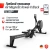 Гребной тренажер UNIX Fit Air аэромагнитный / Magnetic Rower-X черный