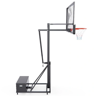 Мобильная баскетбольная стойка DFC STAND60G, 152 х 90 см / закаленное стекло