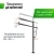 Баскетбольная стойка стационарная UNIX Line B-Stand-PC 72"x42" (180 х 105 см) R45 H230-305 см