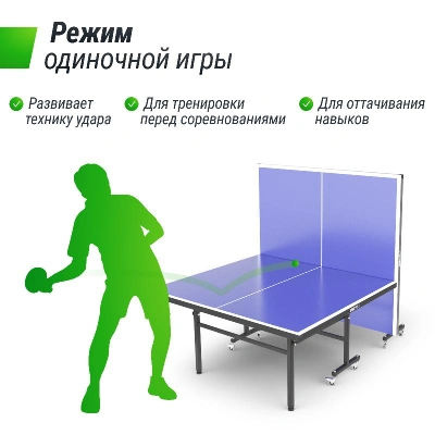 Теннисный стол UNIX Line для помещений Indoor 16 мм MDF синий
