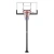 Баскетбольная стойка стационарная UNIX Line B-Stand-TG 54"x32" (140 х 80 см) R45 H230-305 см