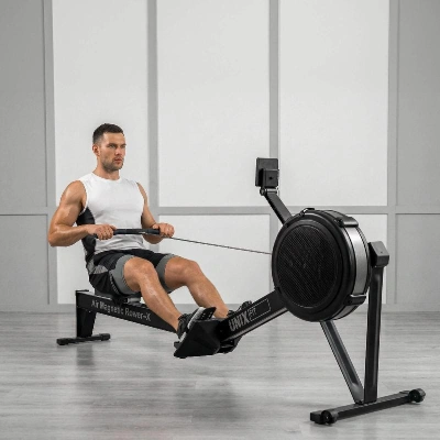 Гребной тренажер UNIX Fit Air аэромагнитный / Magnetic Rower-X черный